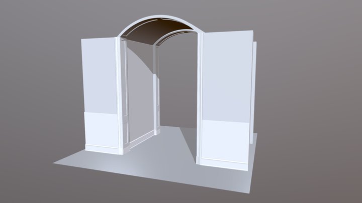 Archway with Jamb Style Trim 6 4 22 3D Model