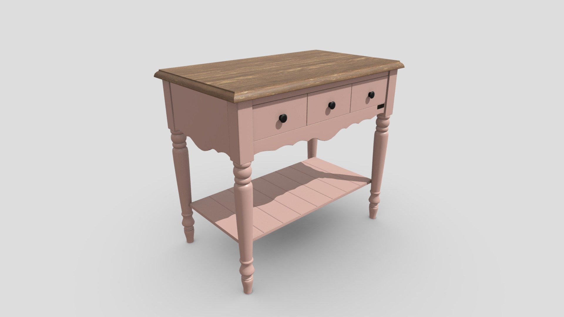 BN-85 French Pink Console - Buy Royalty Free 3D model by interior model ...