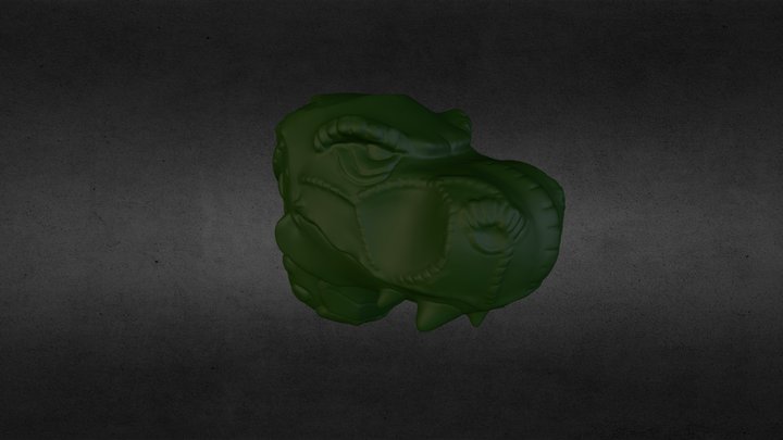 Dino Head 3D Model