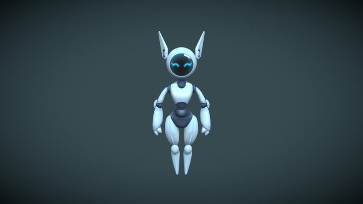 Robot Girl 3D Model