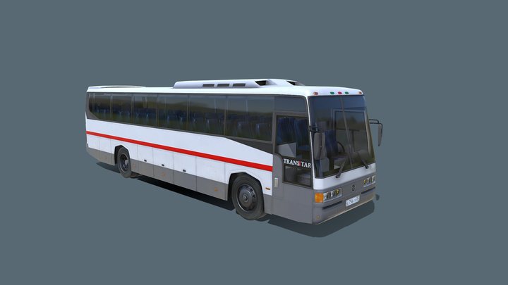 SsangYong Transtar Bus 3D Model