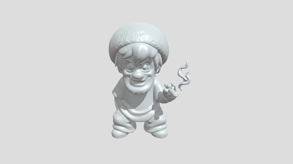 Cartoonish bearded man