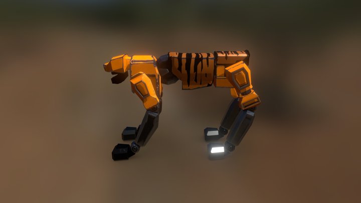 Tiger Zord 3D Model