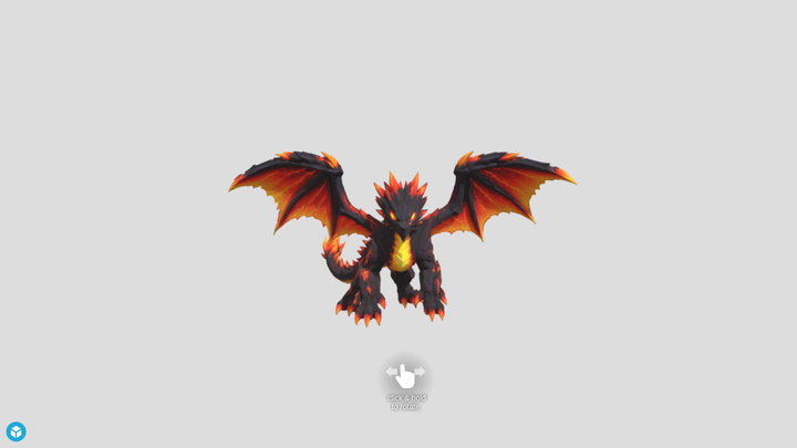 Molten Fire Dragon - 3D AI Studio vs SupaVoxel