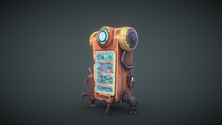 Stylized Wardrobe 3D Model