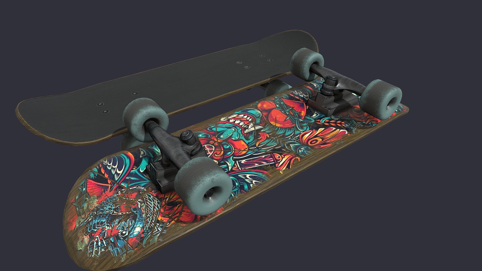 Skateboard Download Free 3D model by Khabib (KhabibEGO) [8363d74