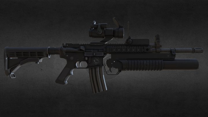 Colt APC Grenade Launcher 3D Model