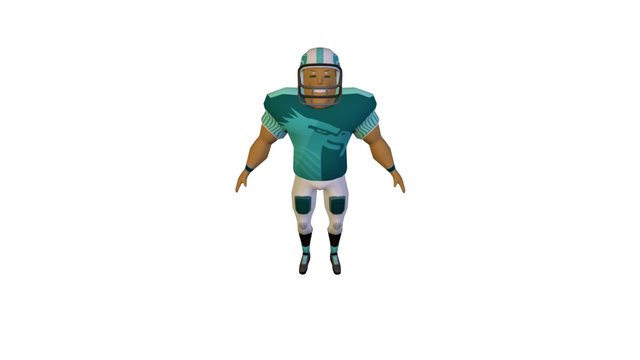 Hero_ "Amercican football race" 3D Model