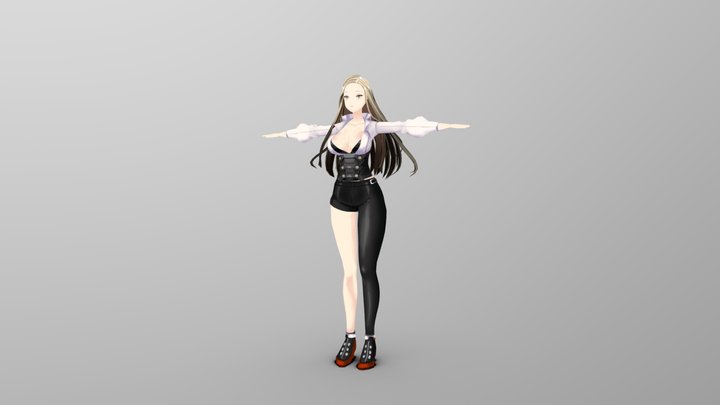 Anime Tyan 2 3D Model
