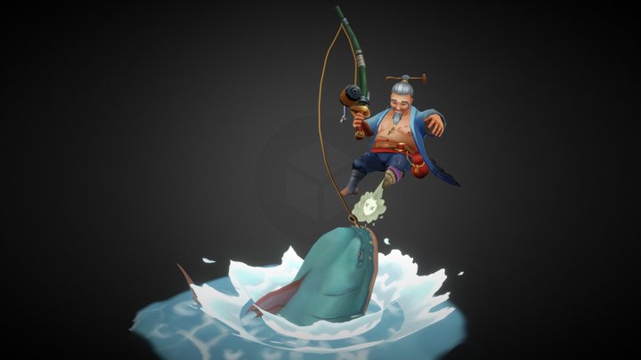 Yu the Sloppy Fisherman 3D Model