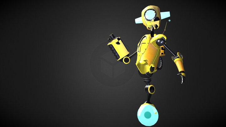 Test Dummy Bot 3D Model