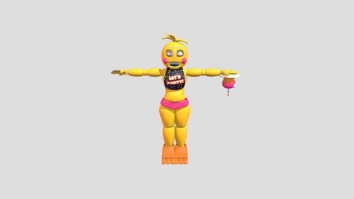 Toy Chica 3D Model