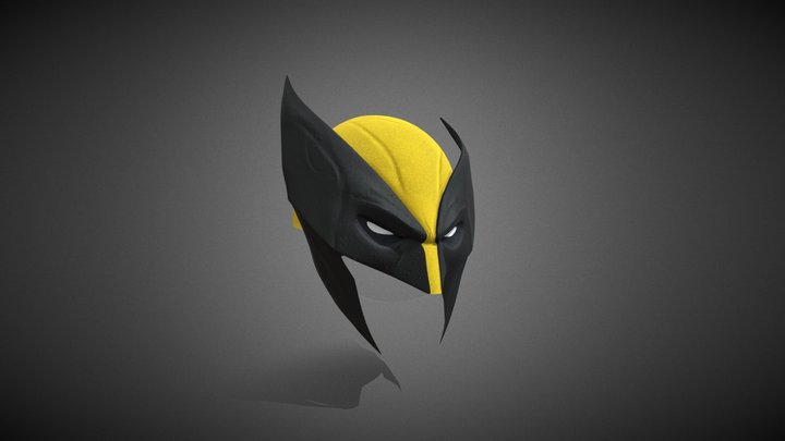 Black Cowl Wolverine 3D Model