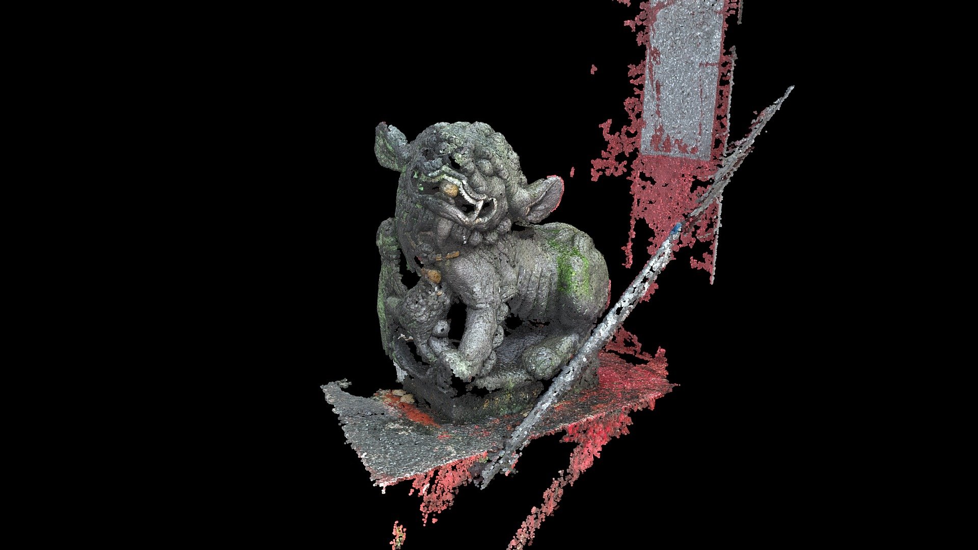 汐止福興宮_石獅子_點雲 / Xizhi_Lion statue_Point Cloud