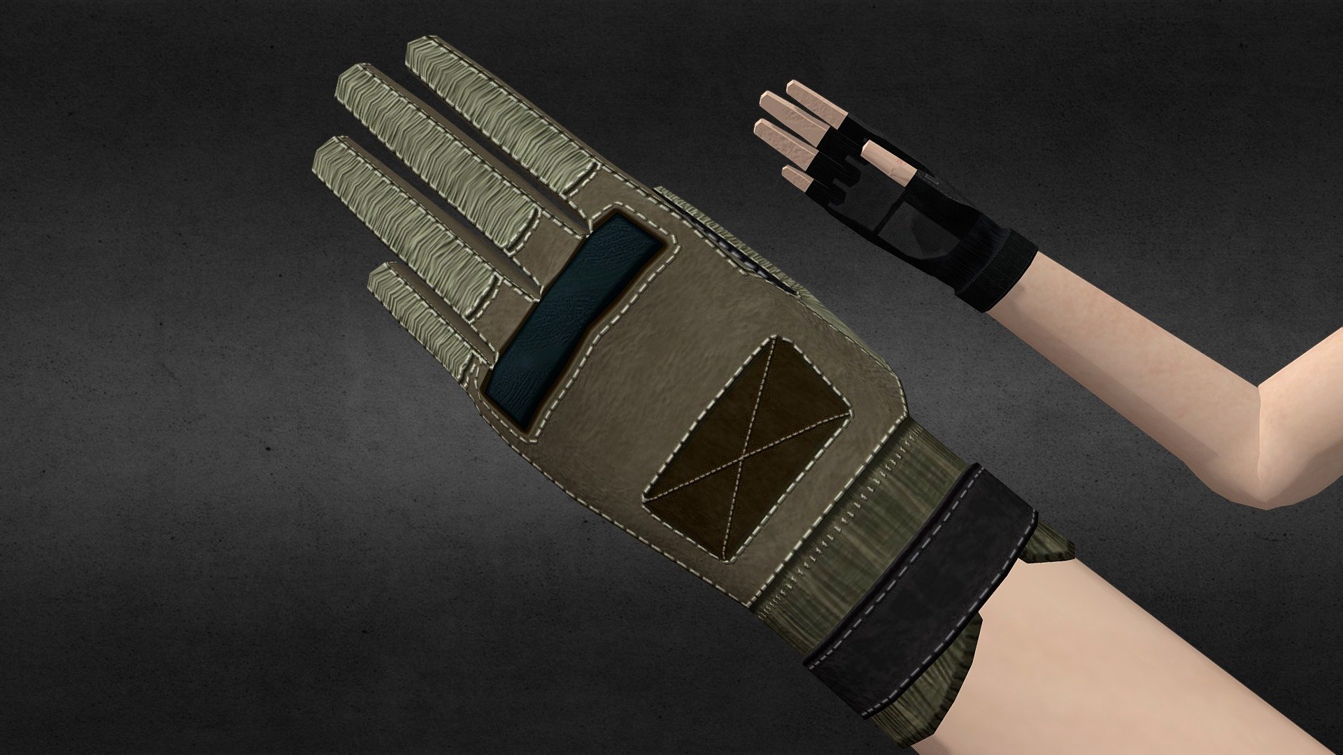 Low Poly Military Arms