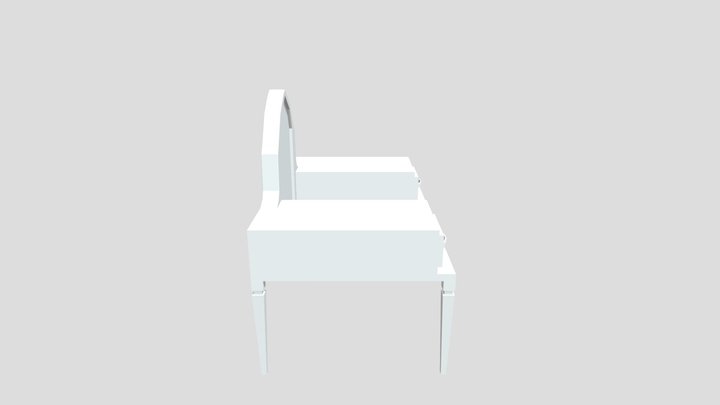 Table with mirror 3D Model