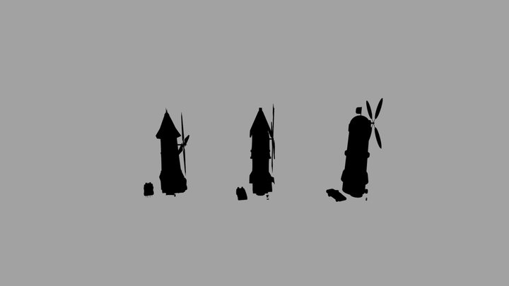 Silhouettes 3D Model