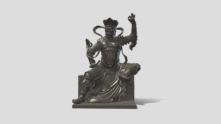 Buddha Statues 015 3D Model