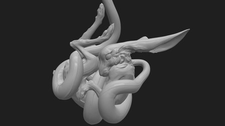 Rabbit and snake 3D Model