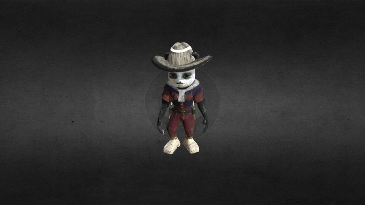Adventurer Bear 3D Model