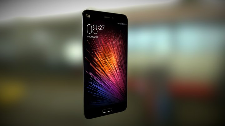 Xiaomi MI5 Smartphone 3D Model