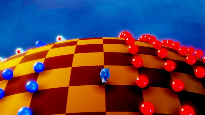 Get Blue Spheres 3D Model