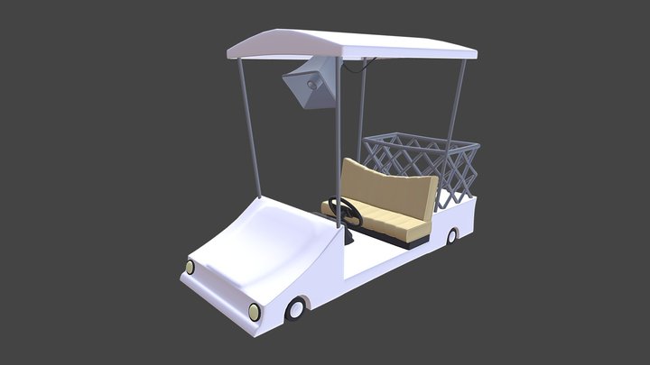Golfcart 3D Model