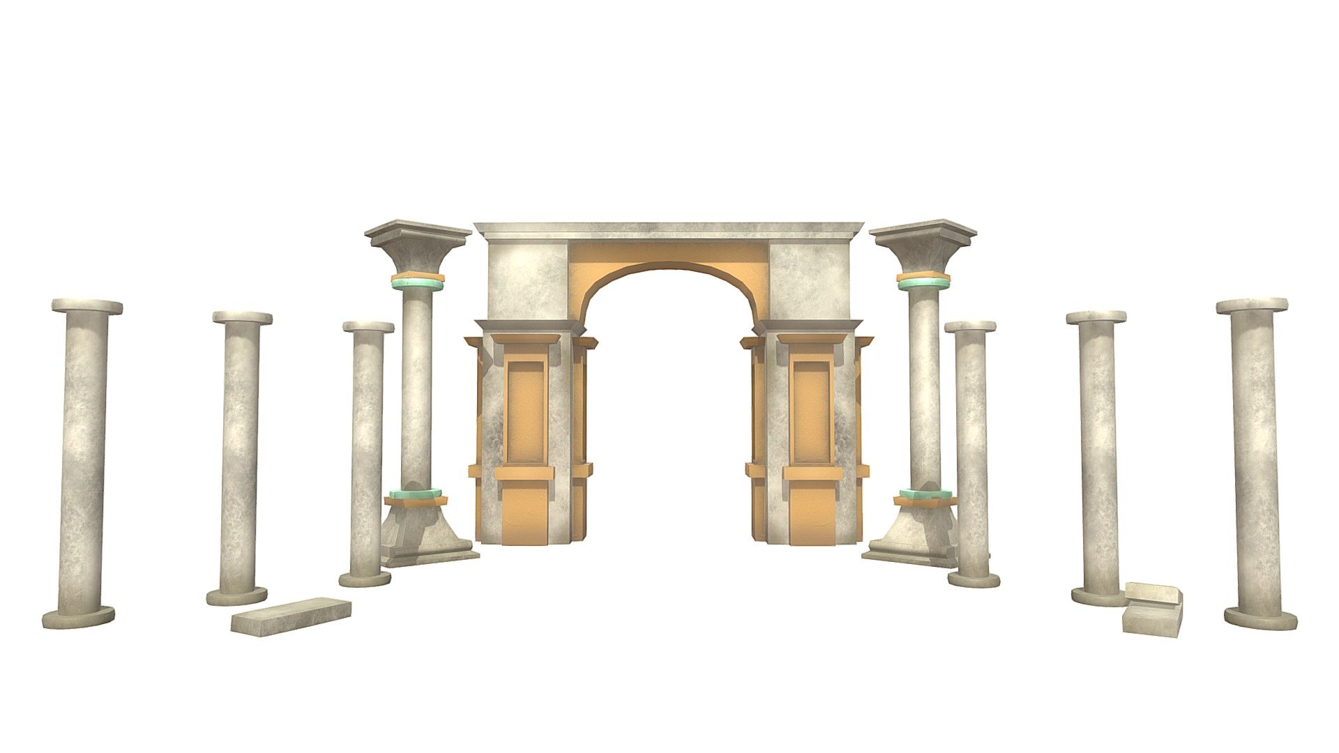 Low poly environment assets