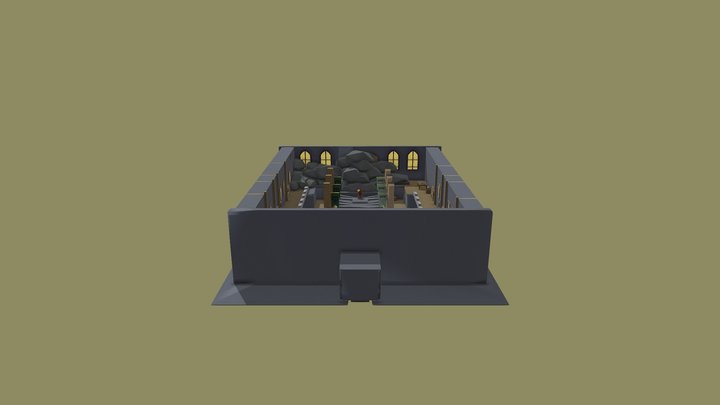 Crimson Castle Boss Fase Map - Fiap Challenge 3D Model