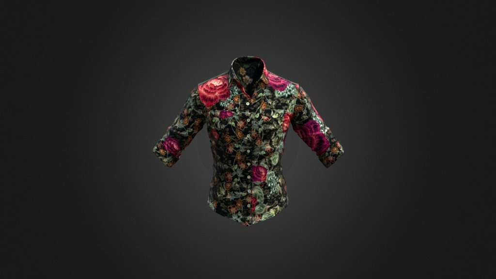 Floral Shirt (Black) | PUBG - 3D model by pubgitems.info (@pubgitems ...