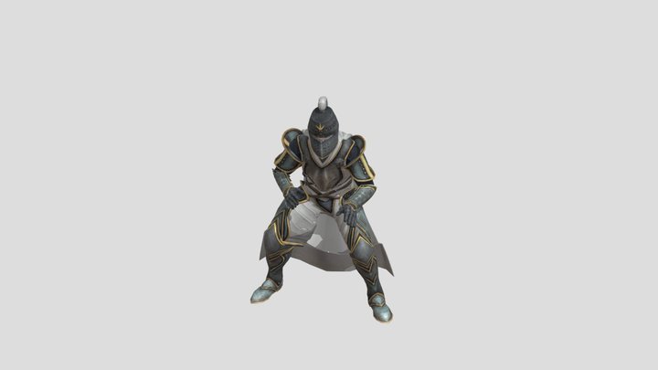 Knight Stumbling 3D Model