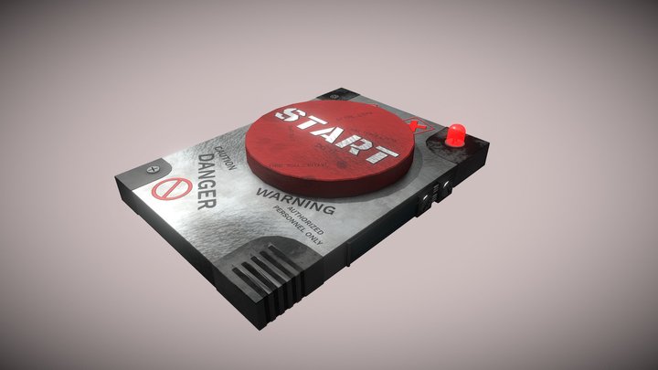 Start Button V01 3D Model