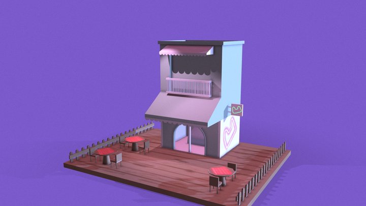 RTS Building- Cafe- <33 3D Model