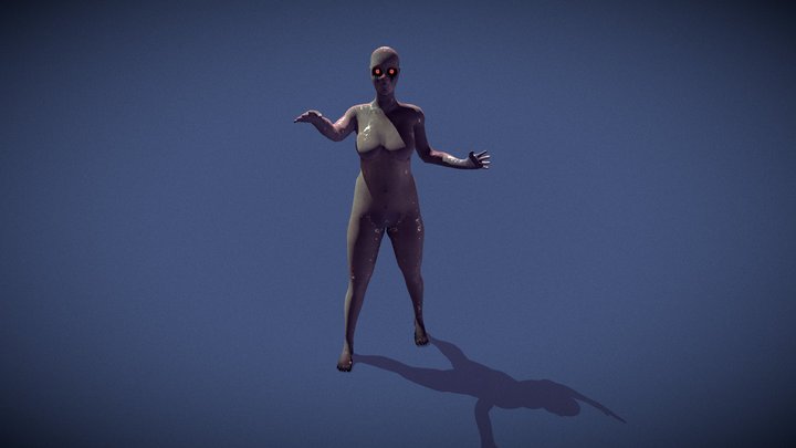 Final Woman Week 4_Frozen Woman 3D Model