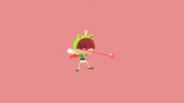 Abraca fanart-Frog Prince/Classe Princes 3D Model