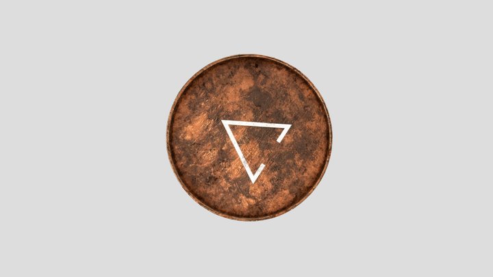 a shabby coin 3D Model