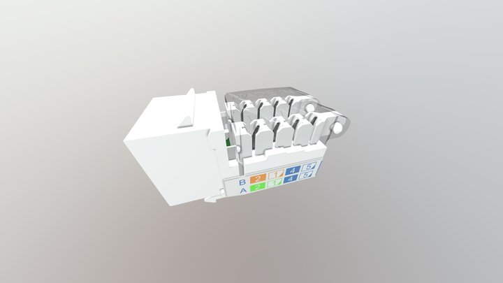Keystone Jack-Tooless-Search"3anet"-此圖可立體檢視 3D Model