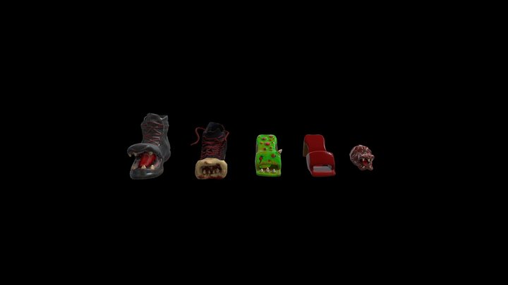Killer Boots Pack1 3D Model