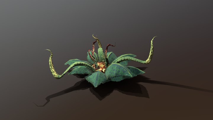 Tentacle Plant 3D Model