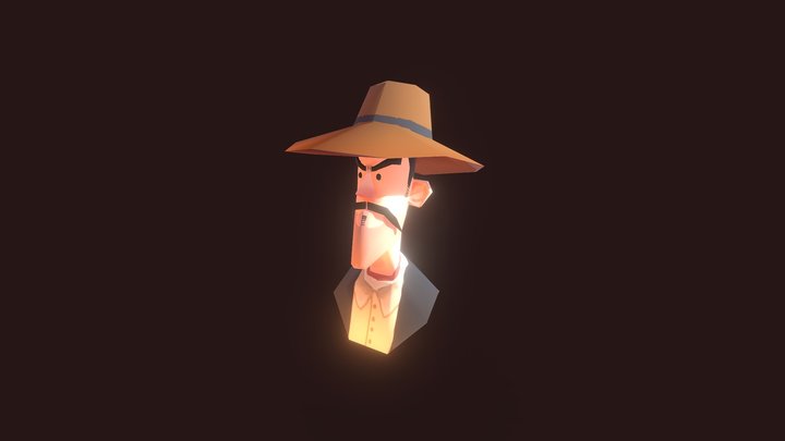Cowboy 3D Model