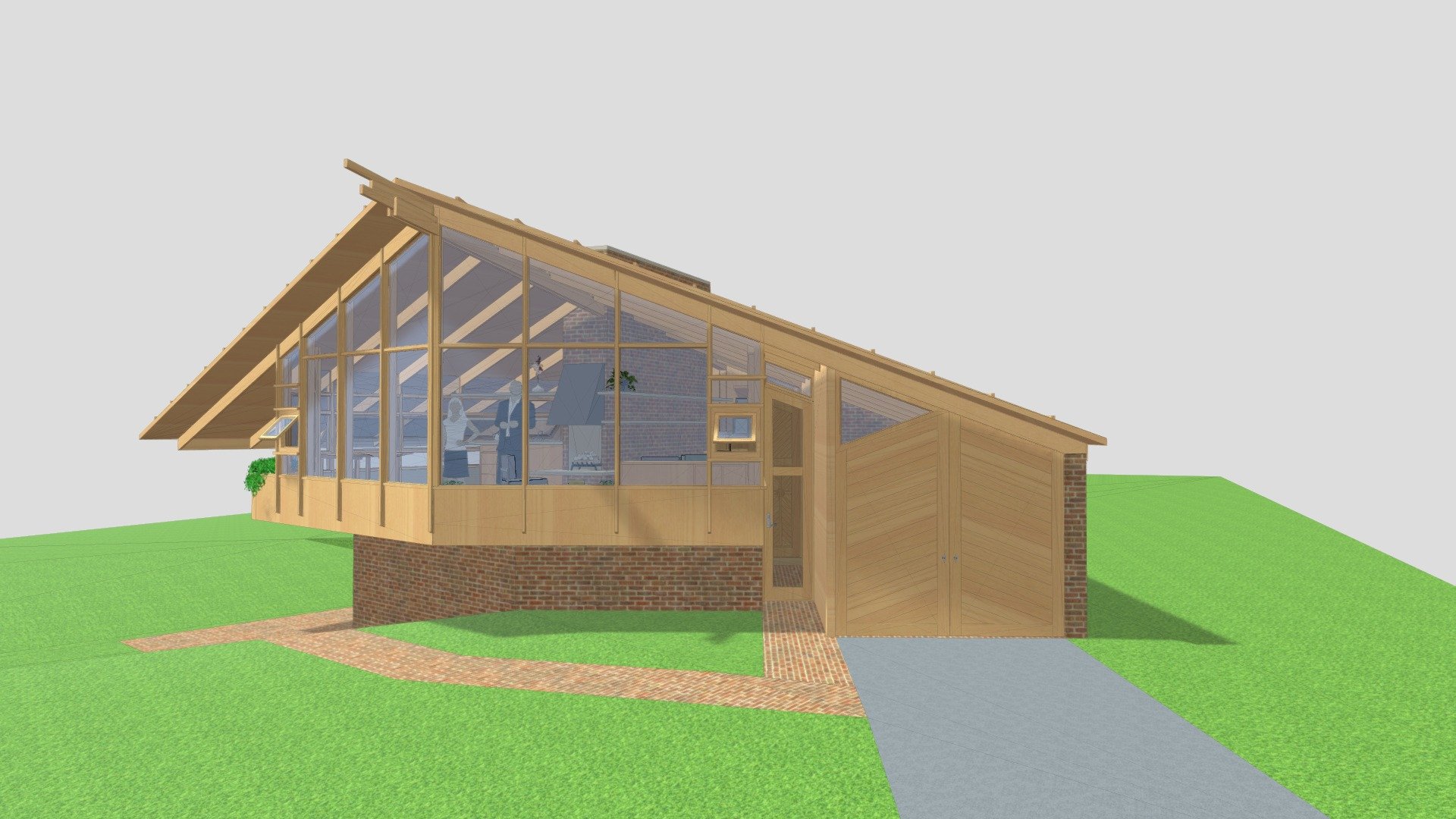 Viking hus, diamond roof