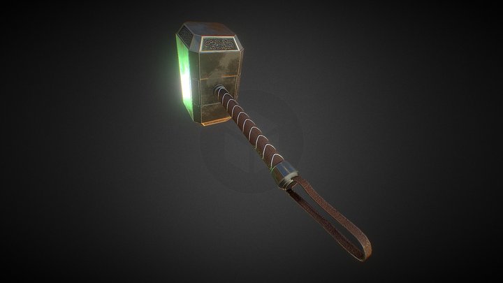 Mjolnir - Thor's Hammer 3D Model