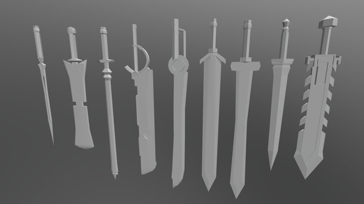 swords 3D Model