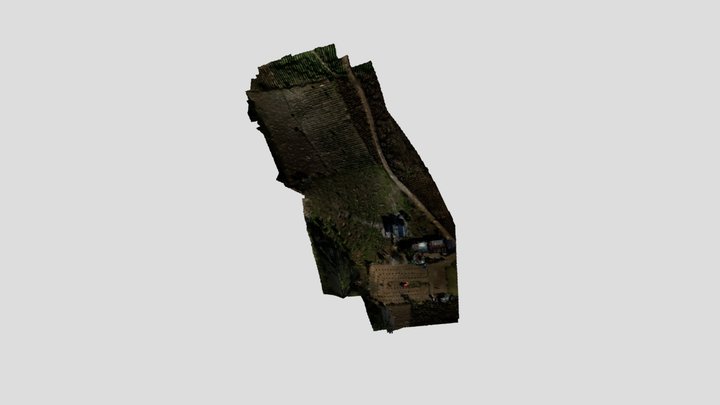 VISTA DEL TERRENO DE CABAÑA 3D Model