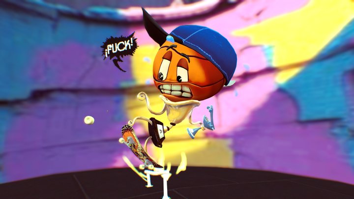 Skate Basketball Boy 3D Model