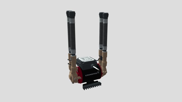 Grundfos Shower Pump 3D Model