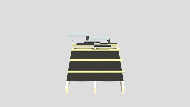 Roof Frame - Base Dry Vent Ridge 3D Model