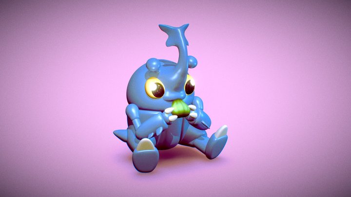 Heracross | Anime Chibi Model 3D Model
