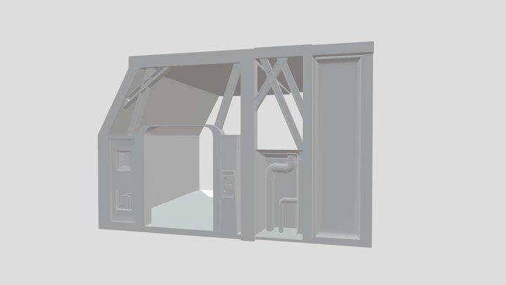 Space door 3D Model