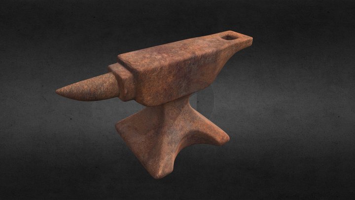 Rusty Anvil 3D Model